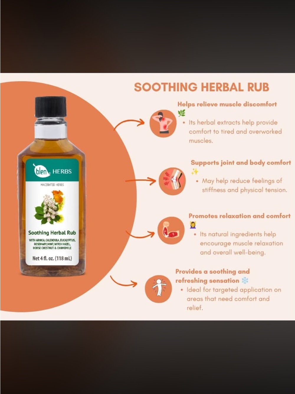 Soothing Herbal Rub - Orange